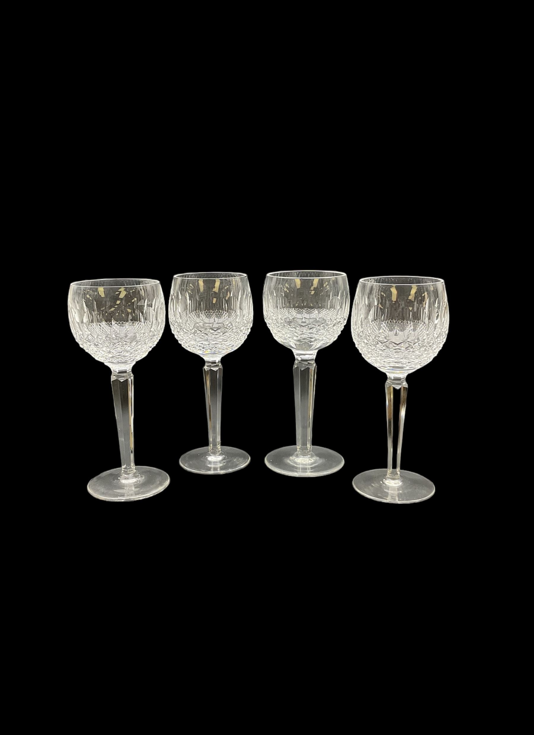 Set of ten Waterford Colleen pattern cut crystal hock glasses - Image 3 of 4