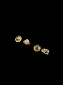 8ct gold single stone star sapphire ring