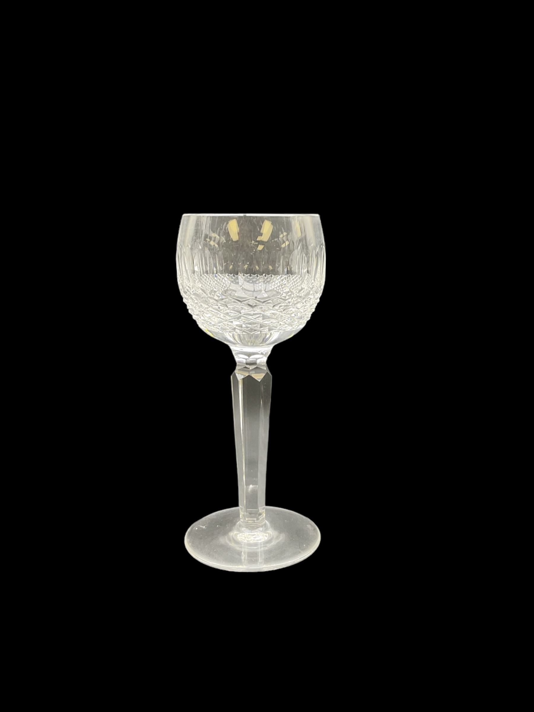 Set of ten Waterford Colleen pattern cut crystal hock glasses - Image 4 of 4