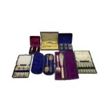 Collection of silver plated items
