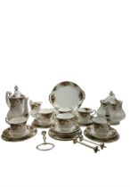 Royal Albert Old Country Roses pattern tea service for five