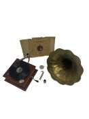 The Winchester mid 20th century gramophone with horn