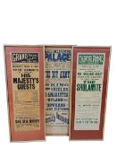 Three framed Hull theatre posters