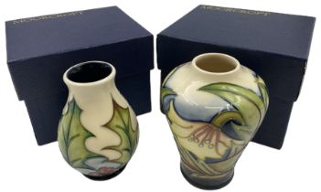 Two small Moorcroft vases