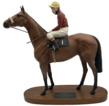Beswick Connoisseur Red Rum with jockey Brian Fletcher up