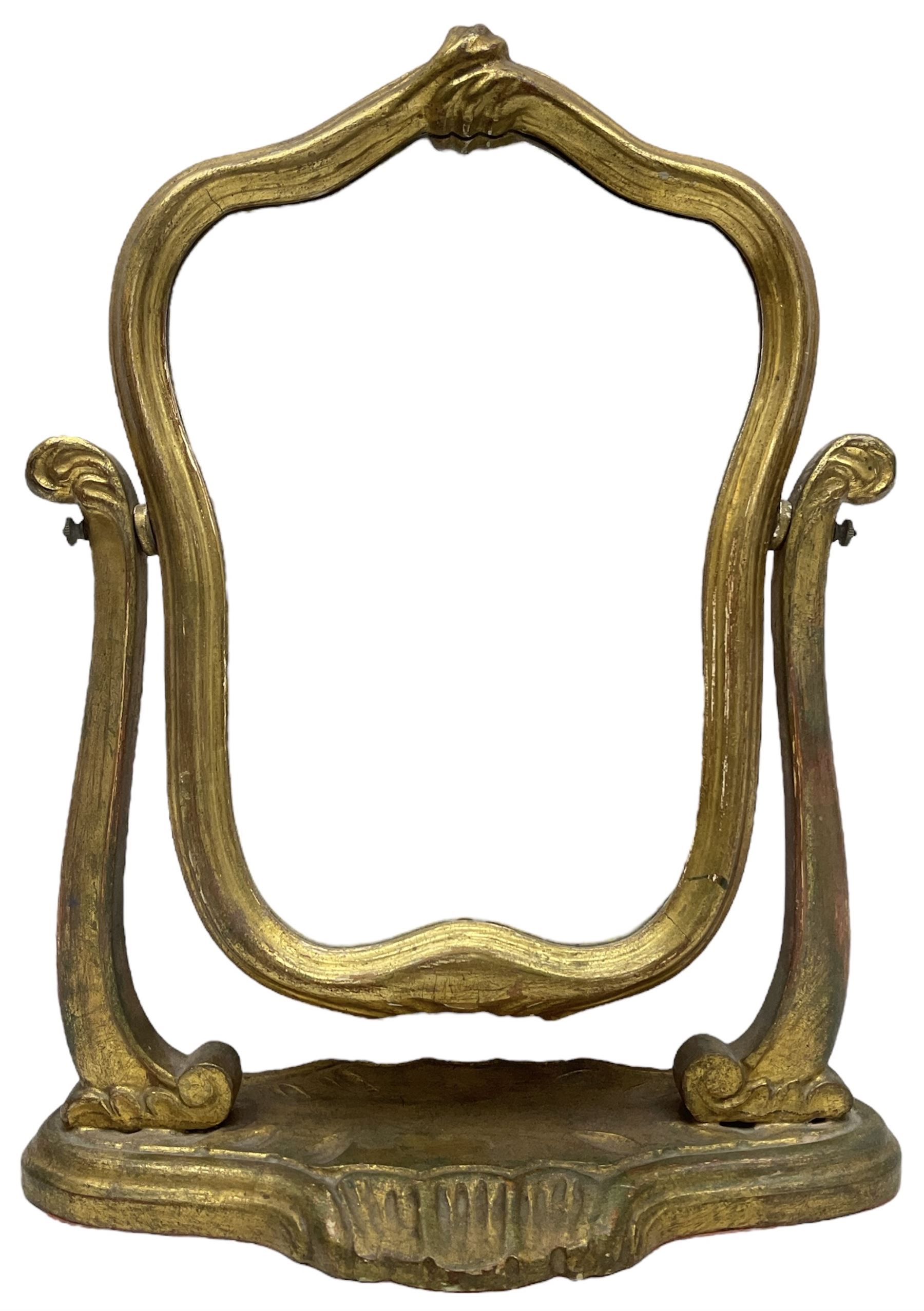 Giltwood dressing table mirror