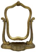 Giltwood dressing table mirror