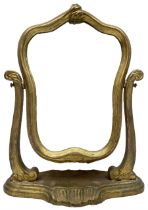 Giltwood dressing table mirror