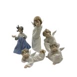 Four Lladro figures