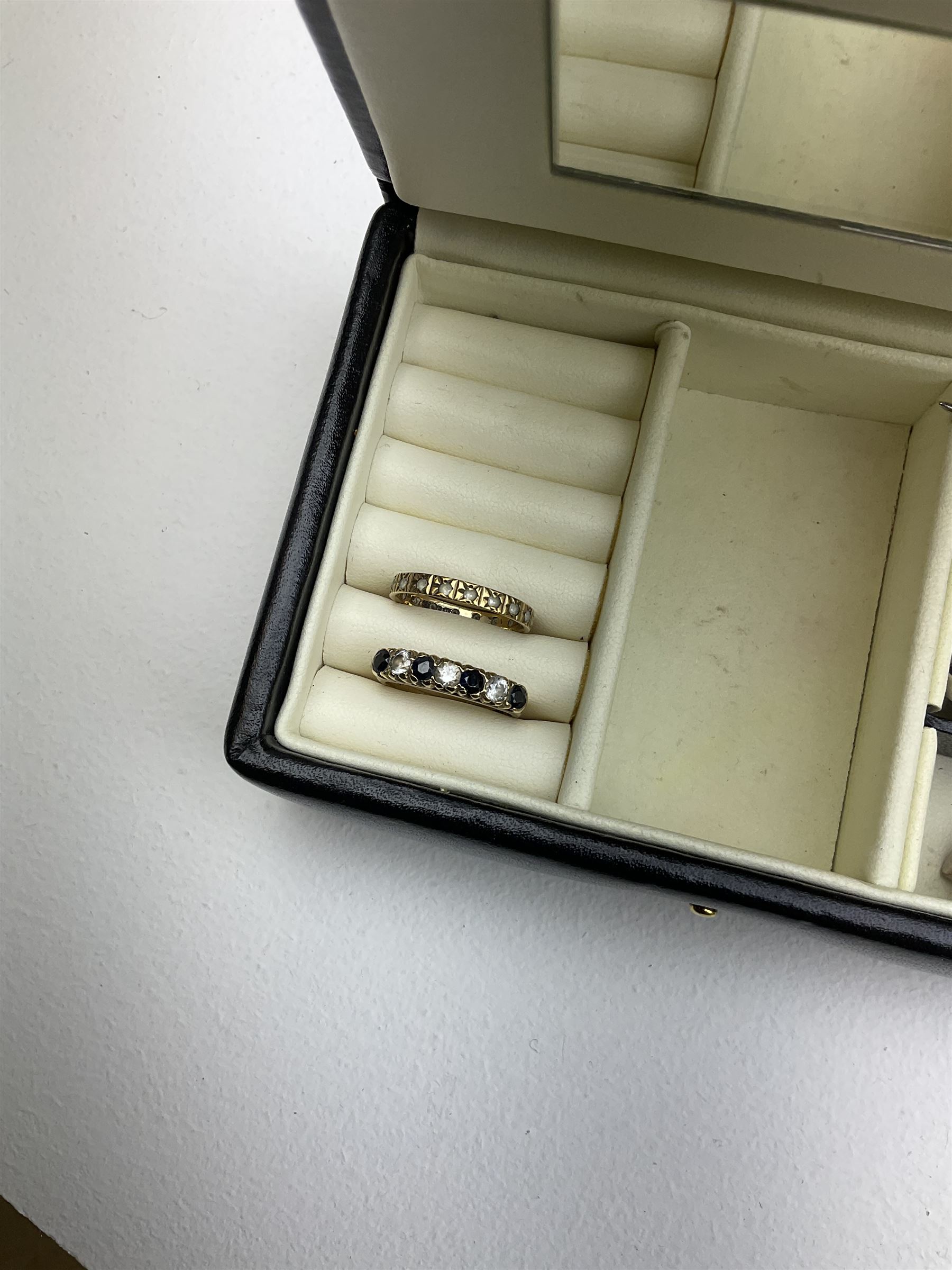 Two 9ct gold stone set rings - Image 2 of 5