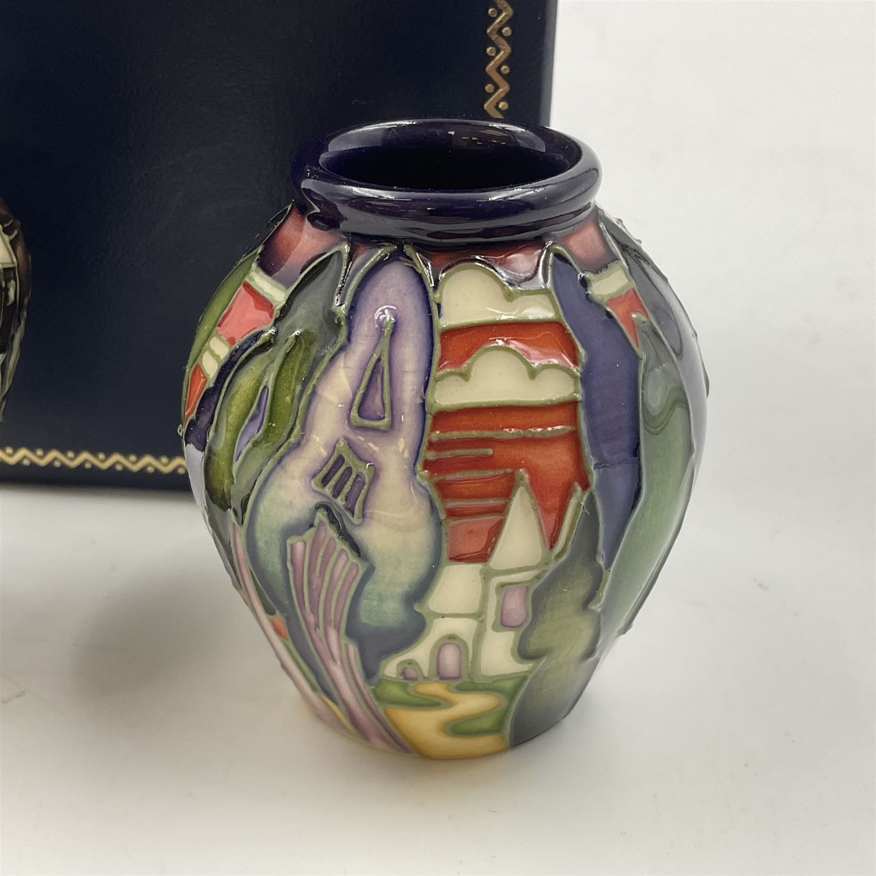 Two miniature Moorcroft vases - Image 8 of 10