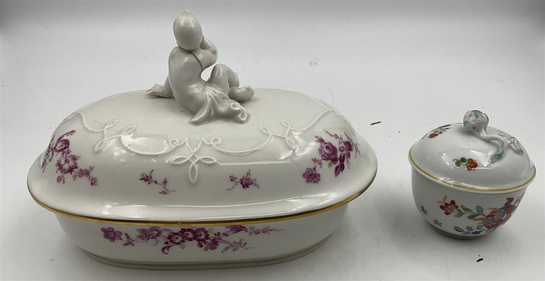 20th century Meissen dish and cover - Image 2 of 3