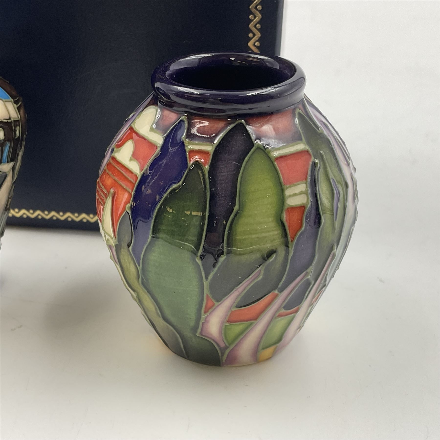 Two miniature Moorcroft vases - Image 7 of 10
