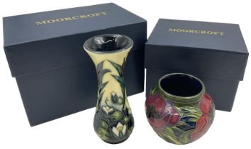 Two small Moorcroft vases