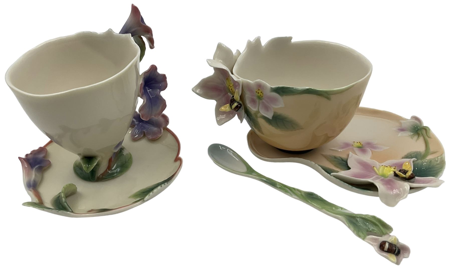 Two Franz teacups and saucers - Image 8 of 9