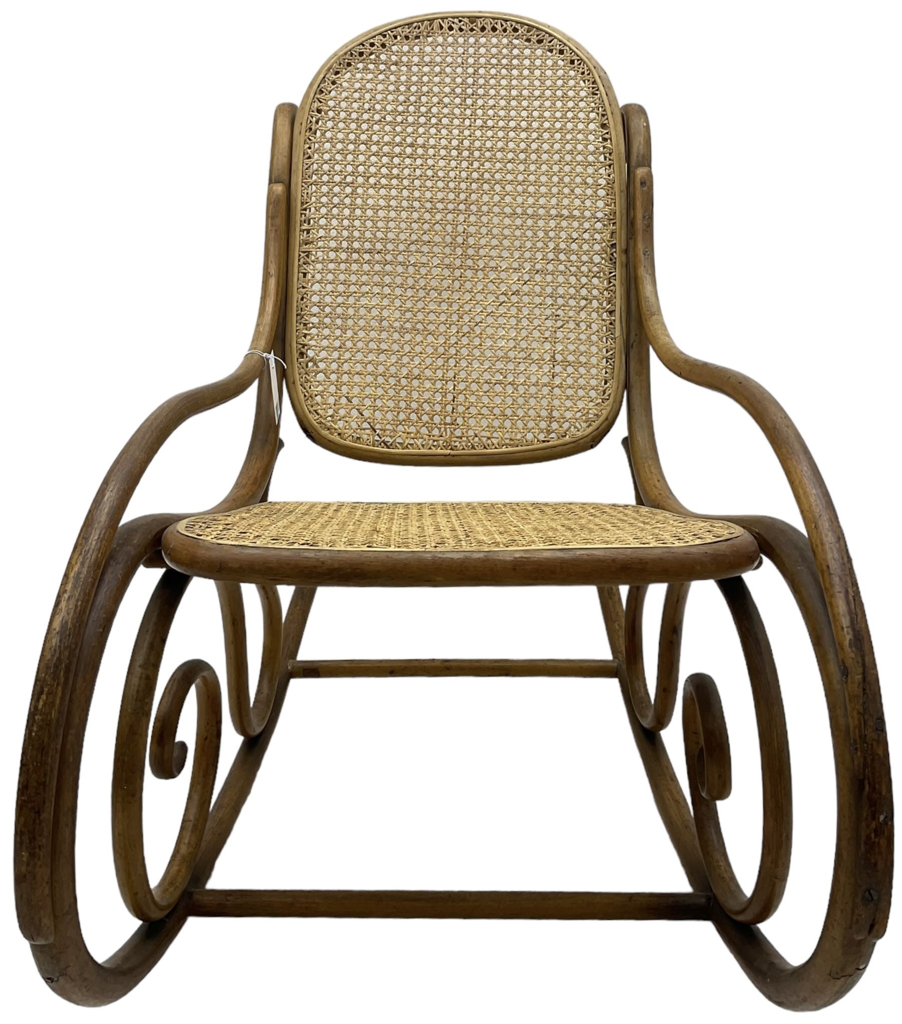 Early 20th century Michael Thonet design bentwood rocking chair - Image 4 of 7