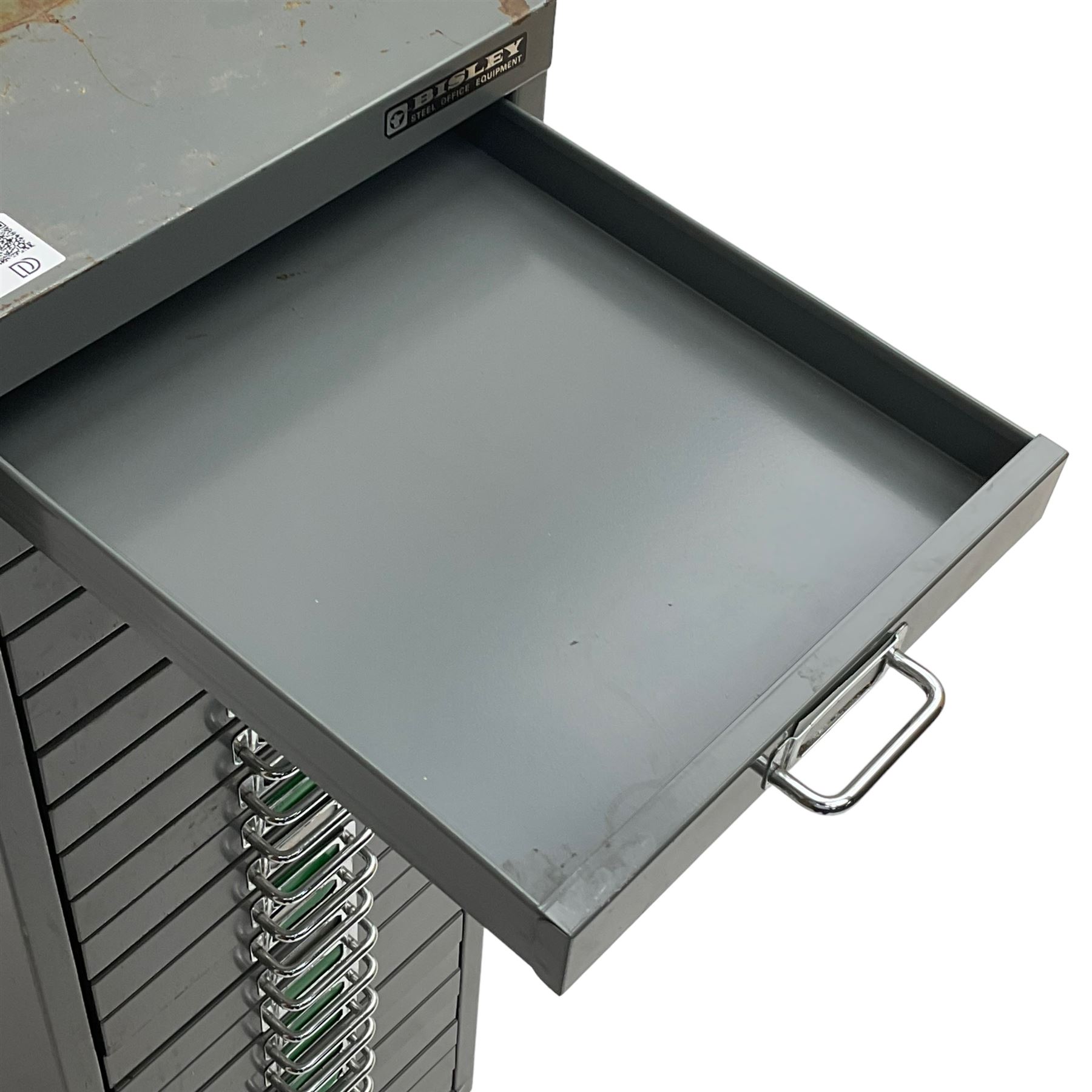 BISLEY - grey metal twenty-four drawer filing chest - Image 4 of 6