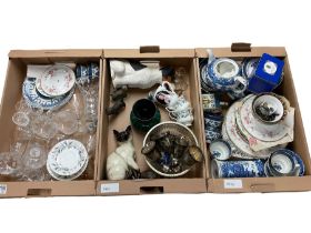 Collection of ceramics and glassware