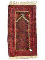 Persian Baluch prayer rug