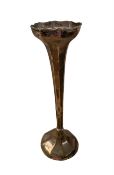 Silver mounted trumpet vase