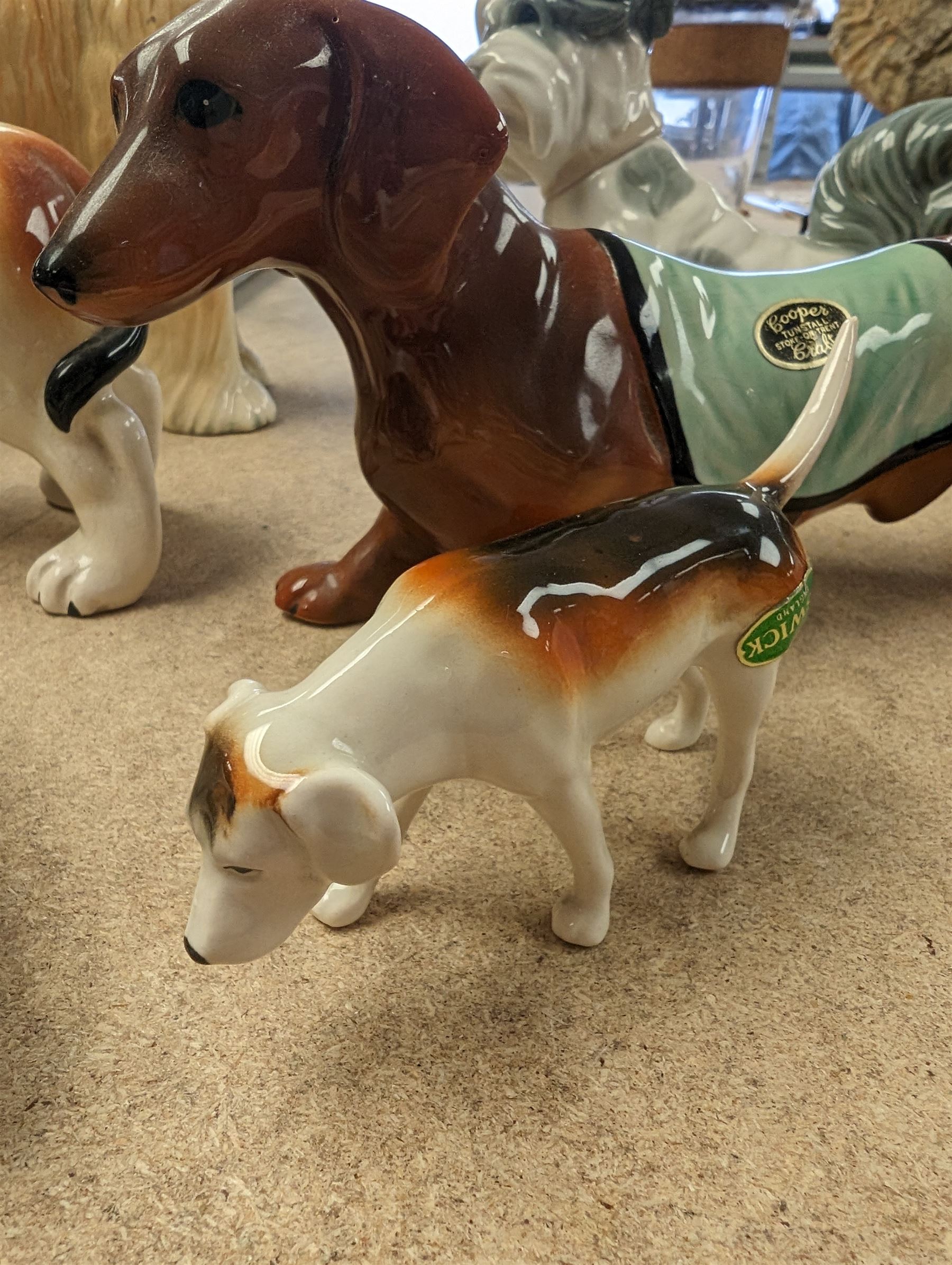 Collection of six ceramic dog figures - Image 2 of 3