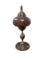 Mosaic crackle glaze globe lamp