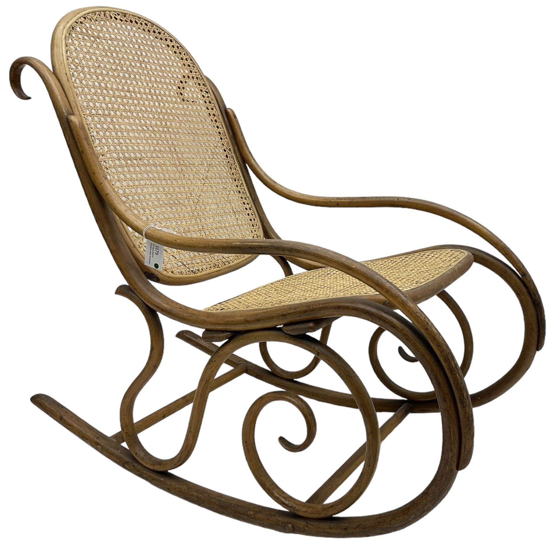 Early 20th century Michael Thonet design bentwood rocking chair - Image 6 of 7