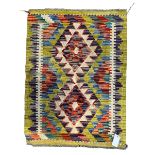 Small Chobi kilim mat