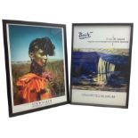 Two colourful decorative posters