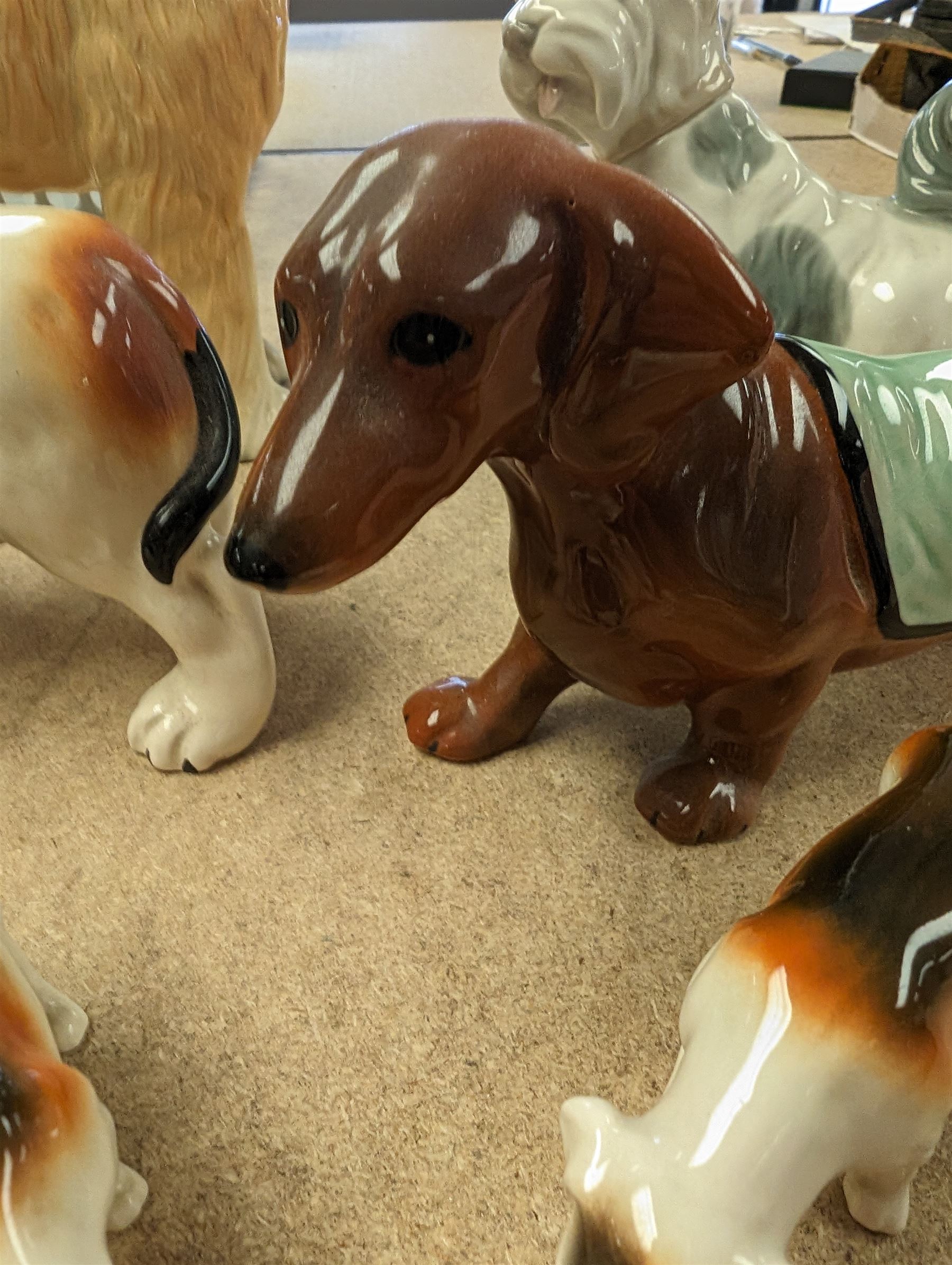 Collection of six ceramic dog figures - Image 3 of 3