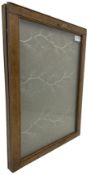 Early 20th century oak cased notice board / display cabinet