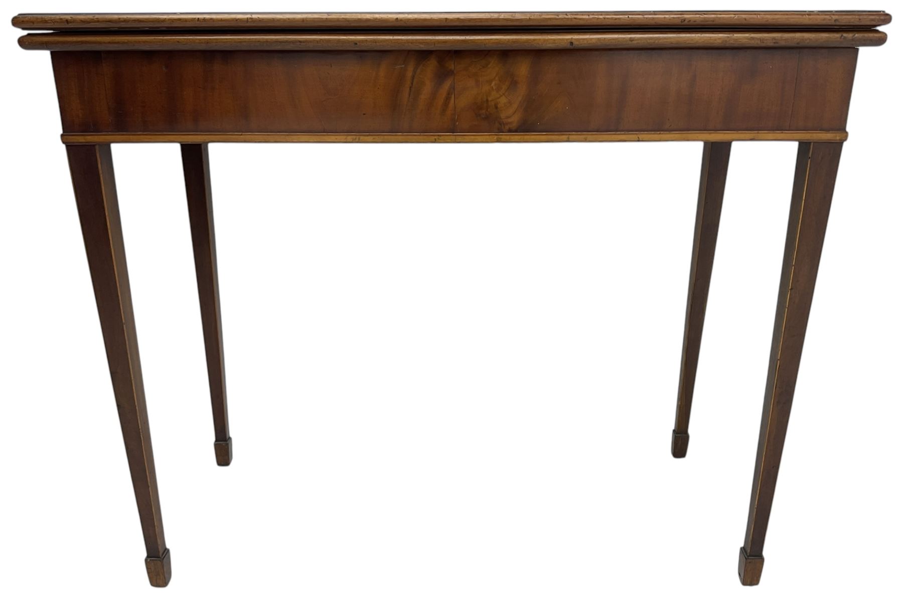 19th century mahogany card table