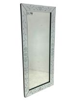 Laura Ashley - rectangular bevelled frameless mirror