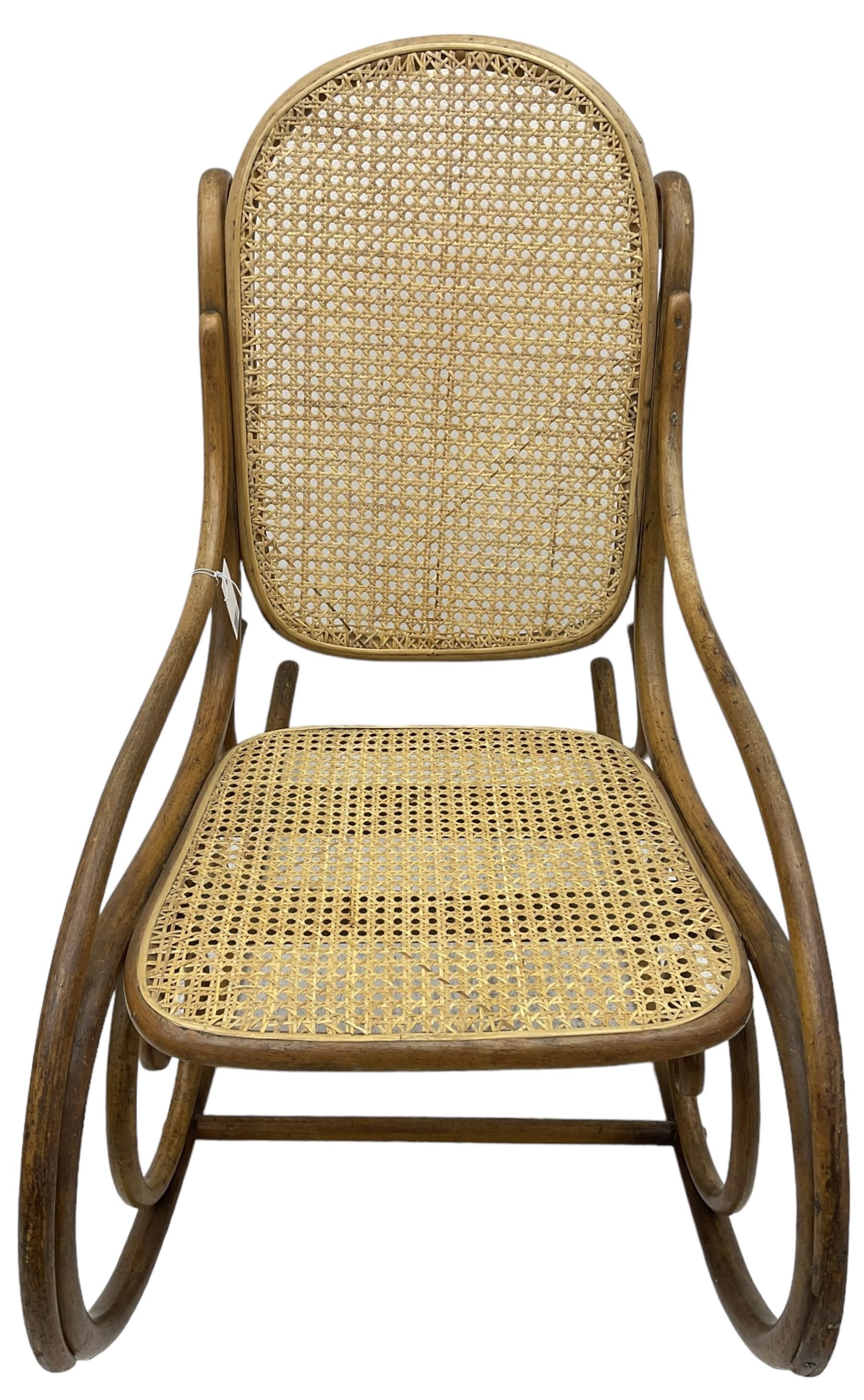 Early 20th century Michael Thonet design bentwood rocking chair - Image 3 of 7