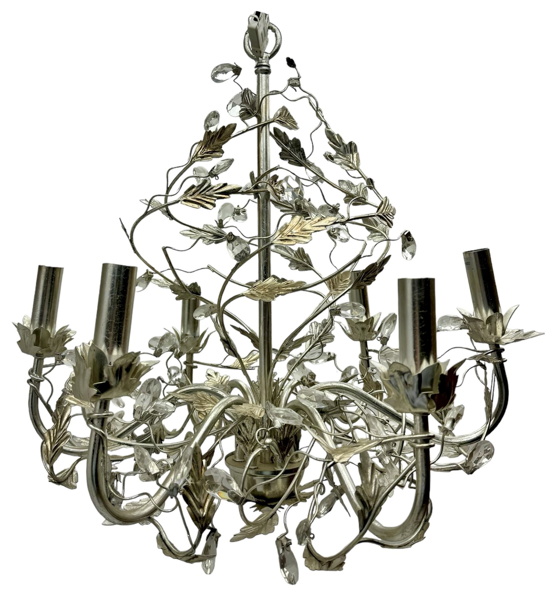 India Jane - silver finish metal chandelier