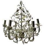 India Jane - silver finish metal chandelier