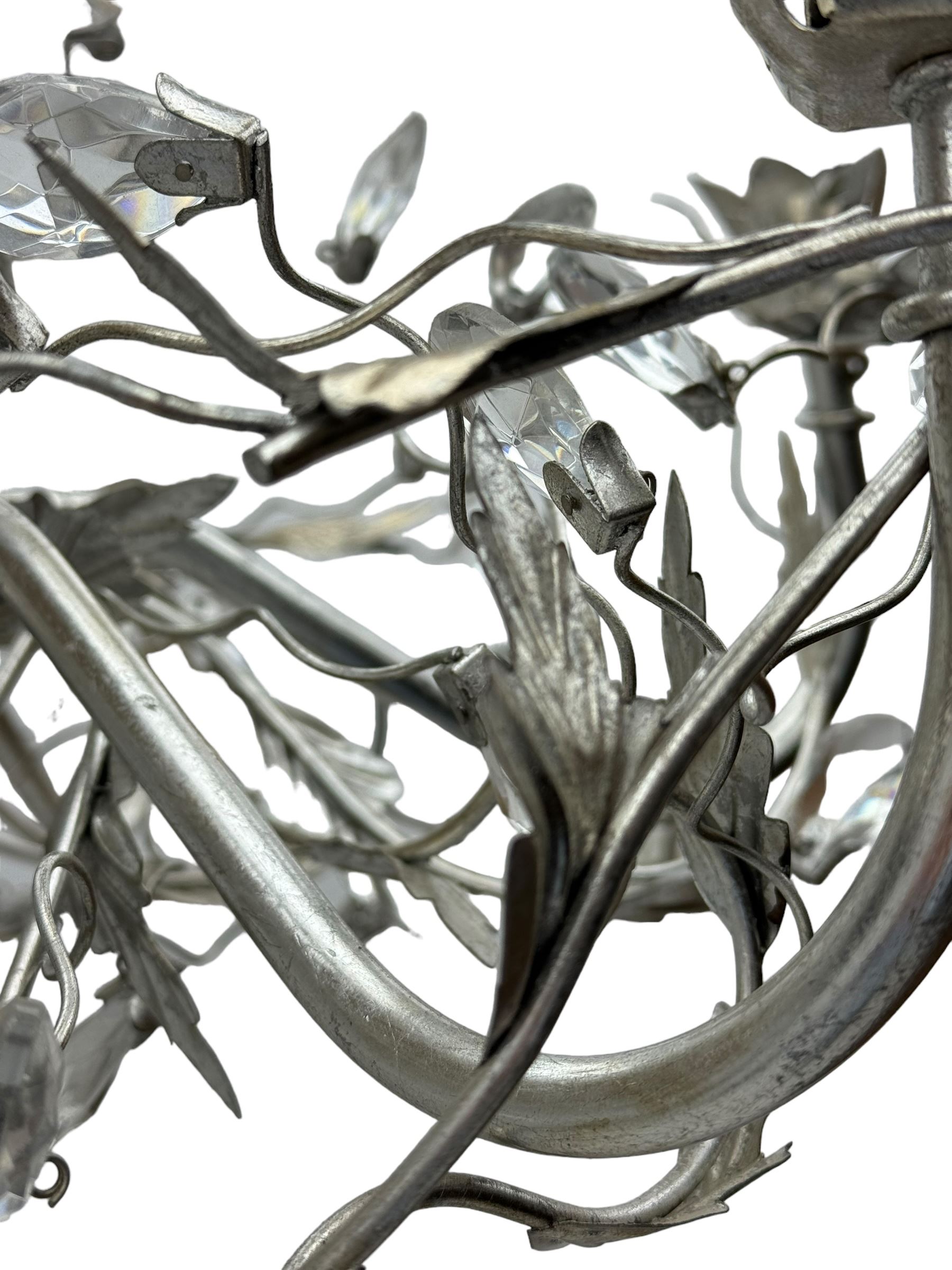 India Jane - silver finish metal chandelier - Image 3 of 8