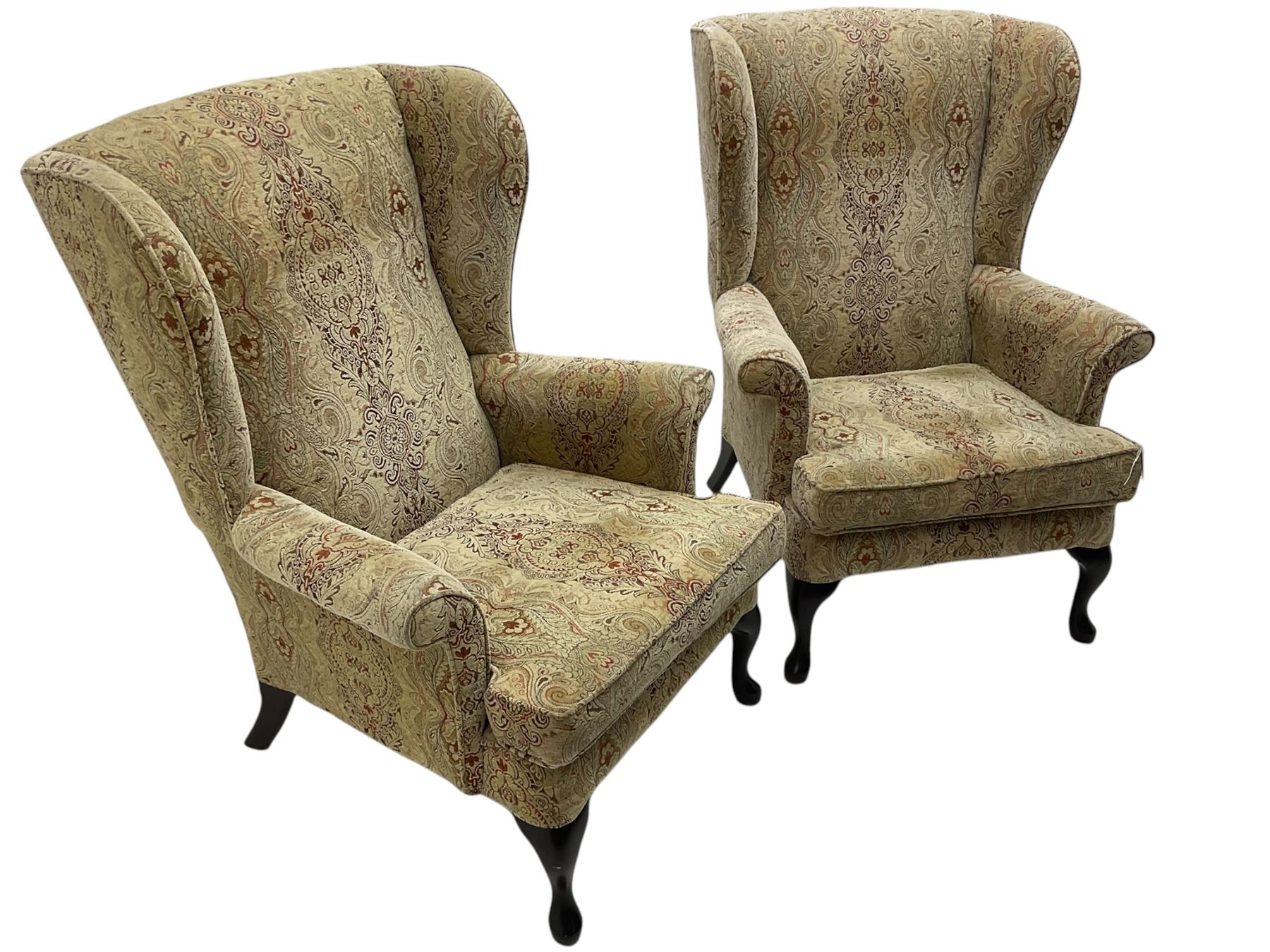 Parker Knoll - 'Burghley' pair of wingback armchairs - Image 4 of 5