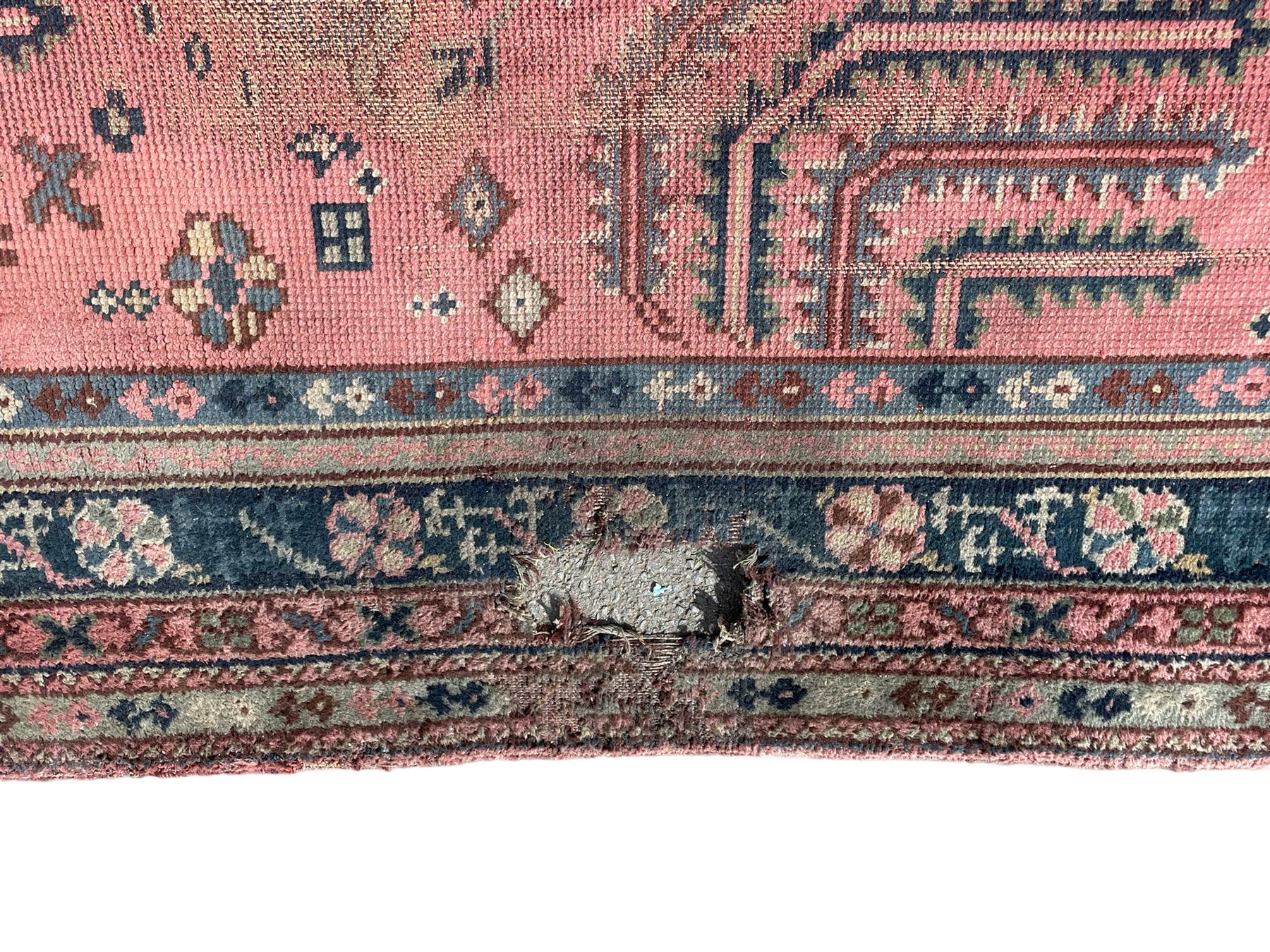 Large early 20th century Turkish red ground carpet - Image 7 of 13