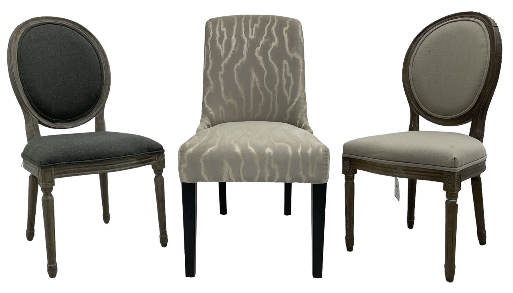 India Jane Interiors - two French design oak side chairs