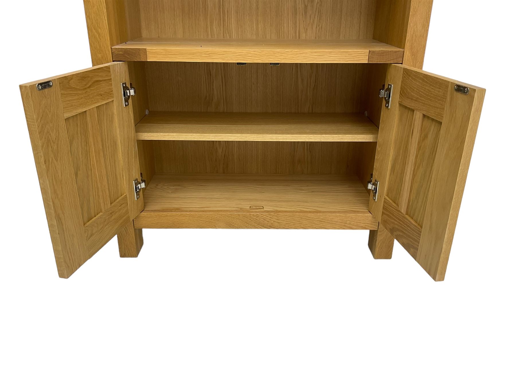 Light oak open bookcase - Image 3 of 4