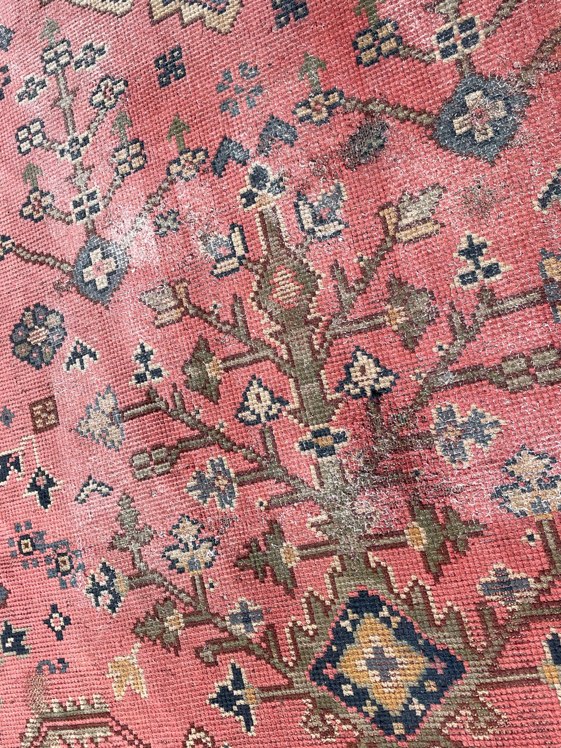 Large early 20th century Turkish red ground carpet - Image 8 of 13