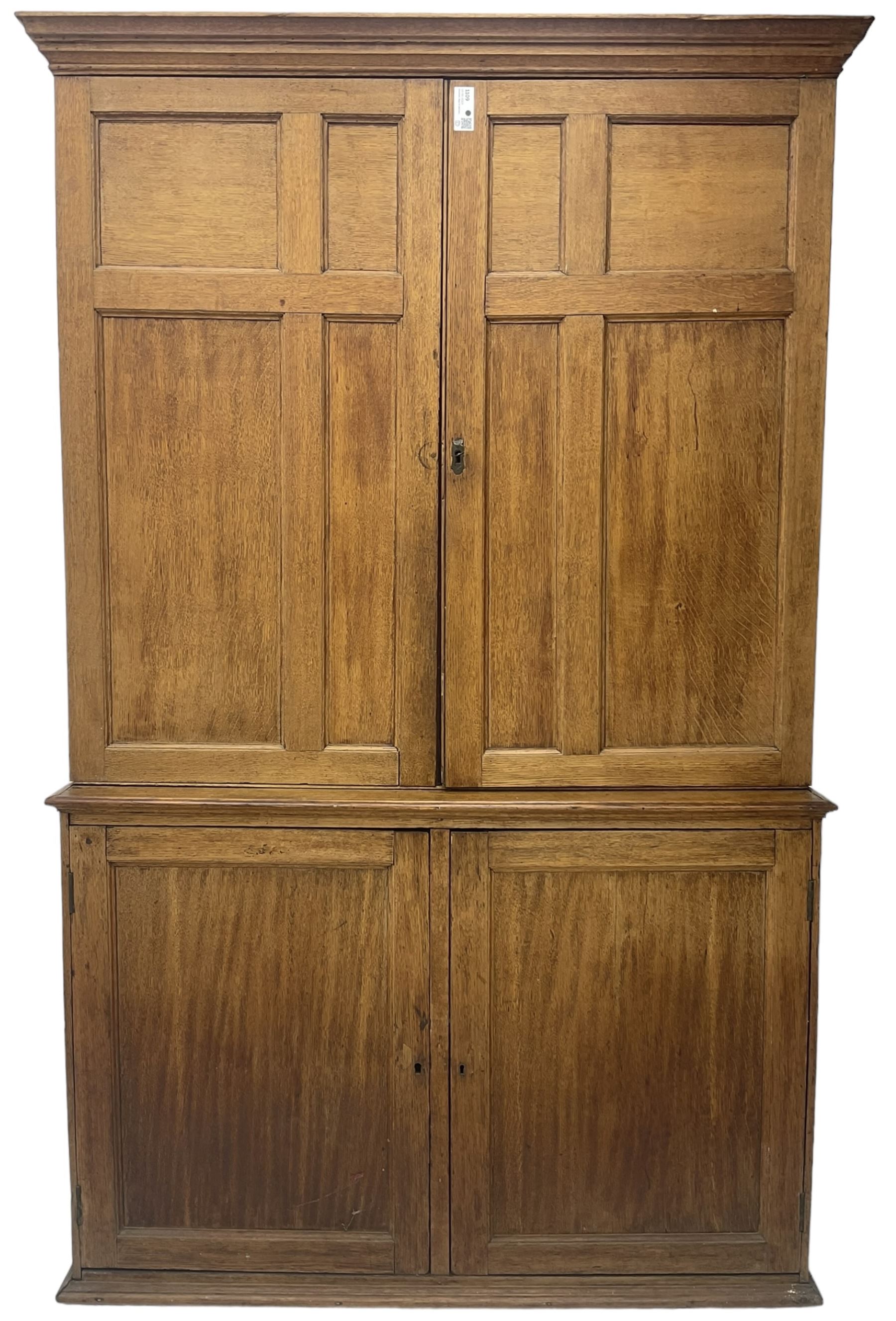 19th century oak house keeper's cupboard