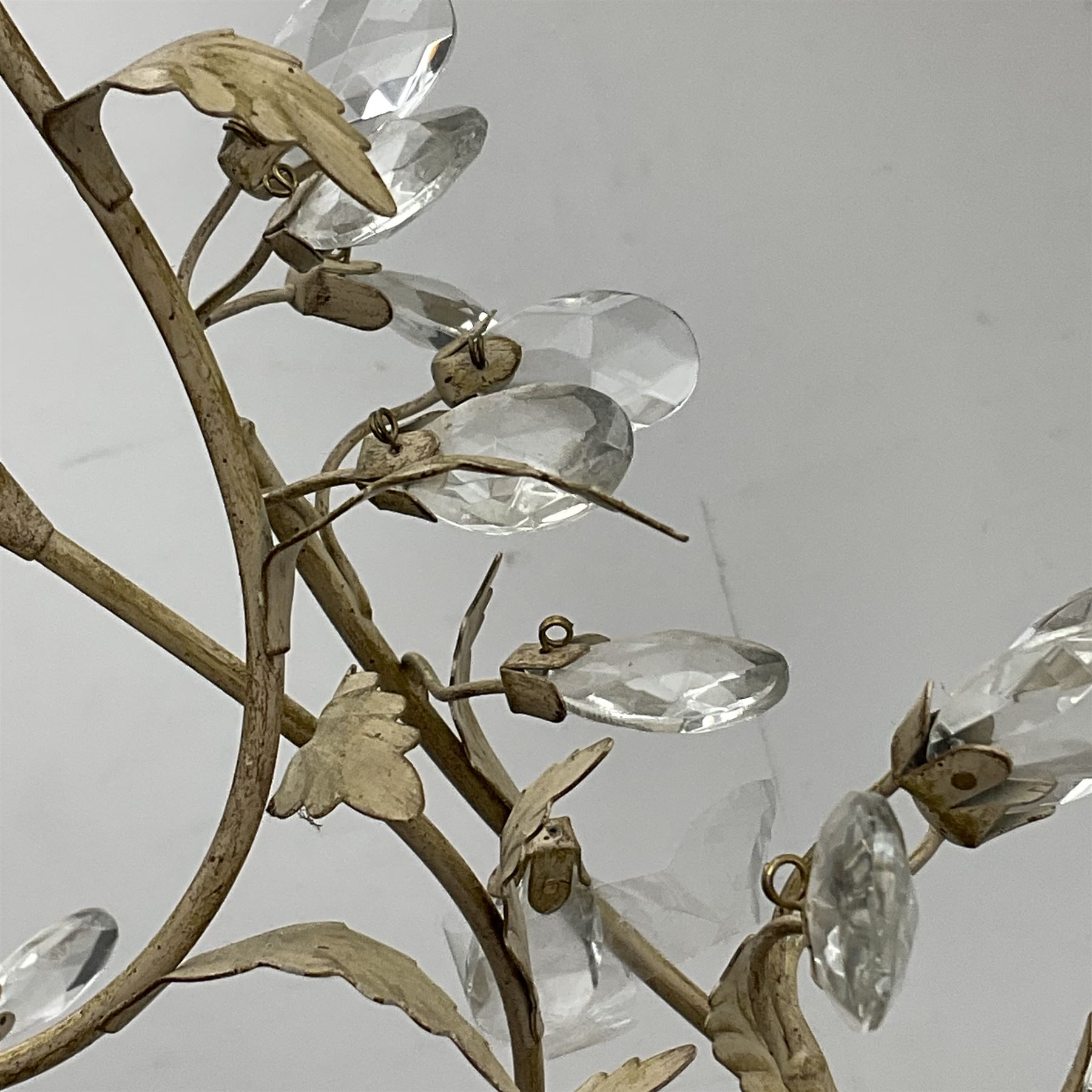 Laura Ashley - pair of eight branch metal chandeliers - Image 7 of 8