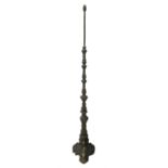 French Rococo revival cast metal standard lamp