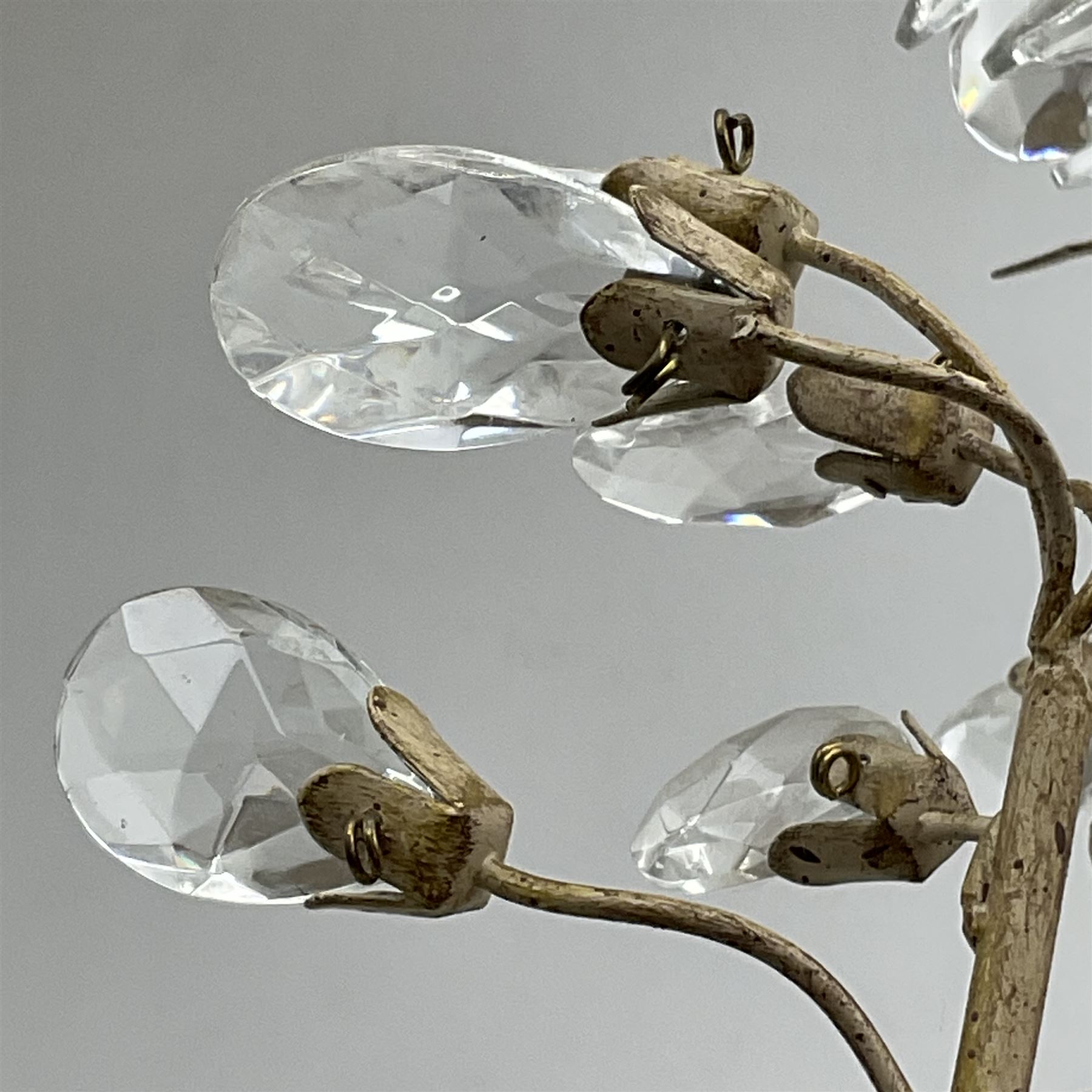 Laura Ashley - pair of eight branch metal chandeliers - Image 8 of 8