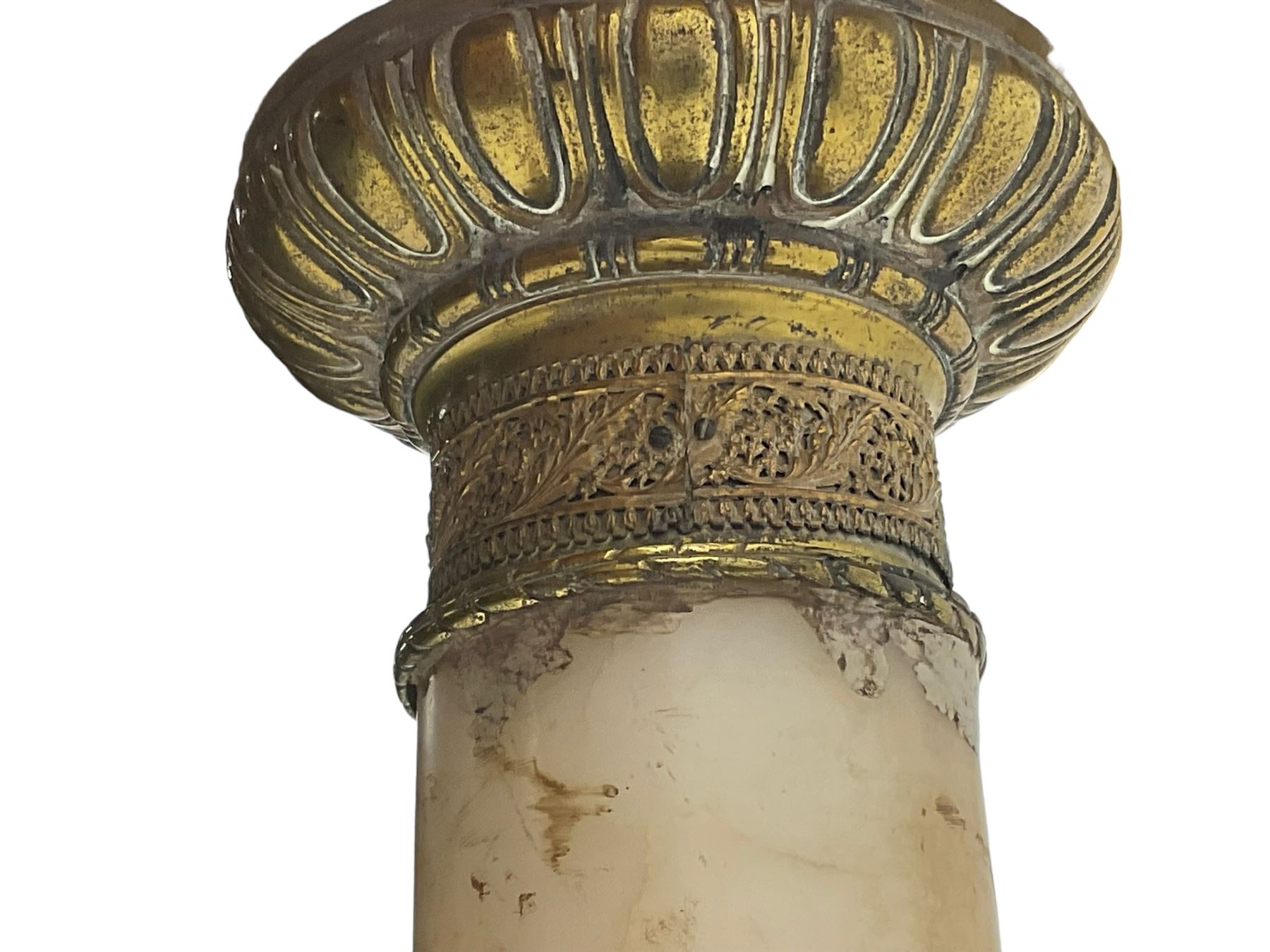 Late 19th century variegated marble torchère or plant stand - Image 3 of 7