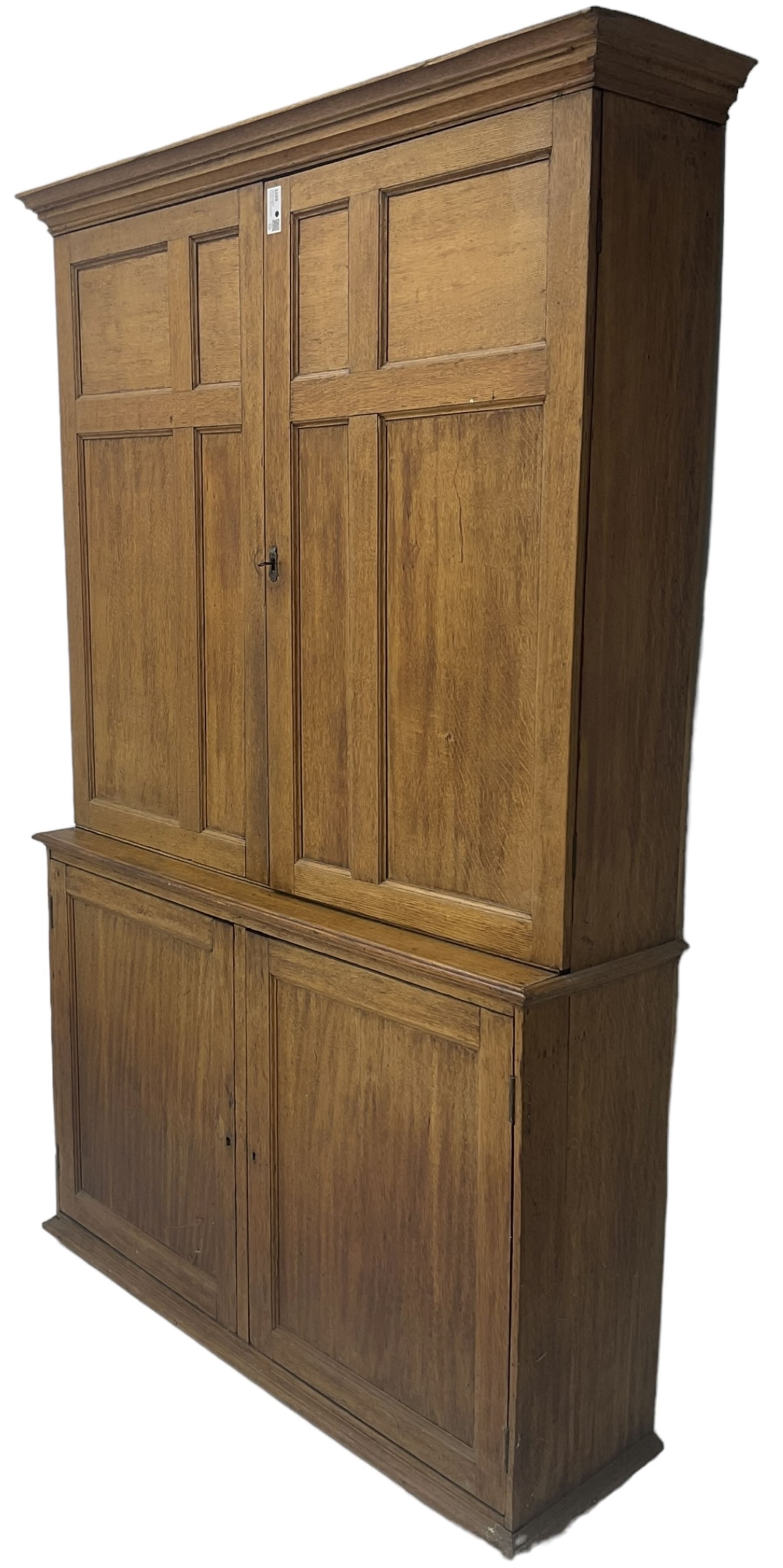 19th century oak house keeper's cupboard - Image 3 of 6