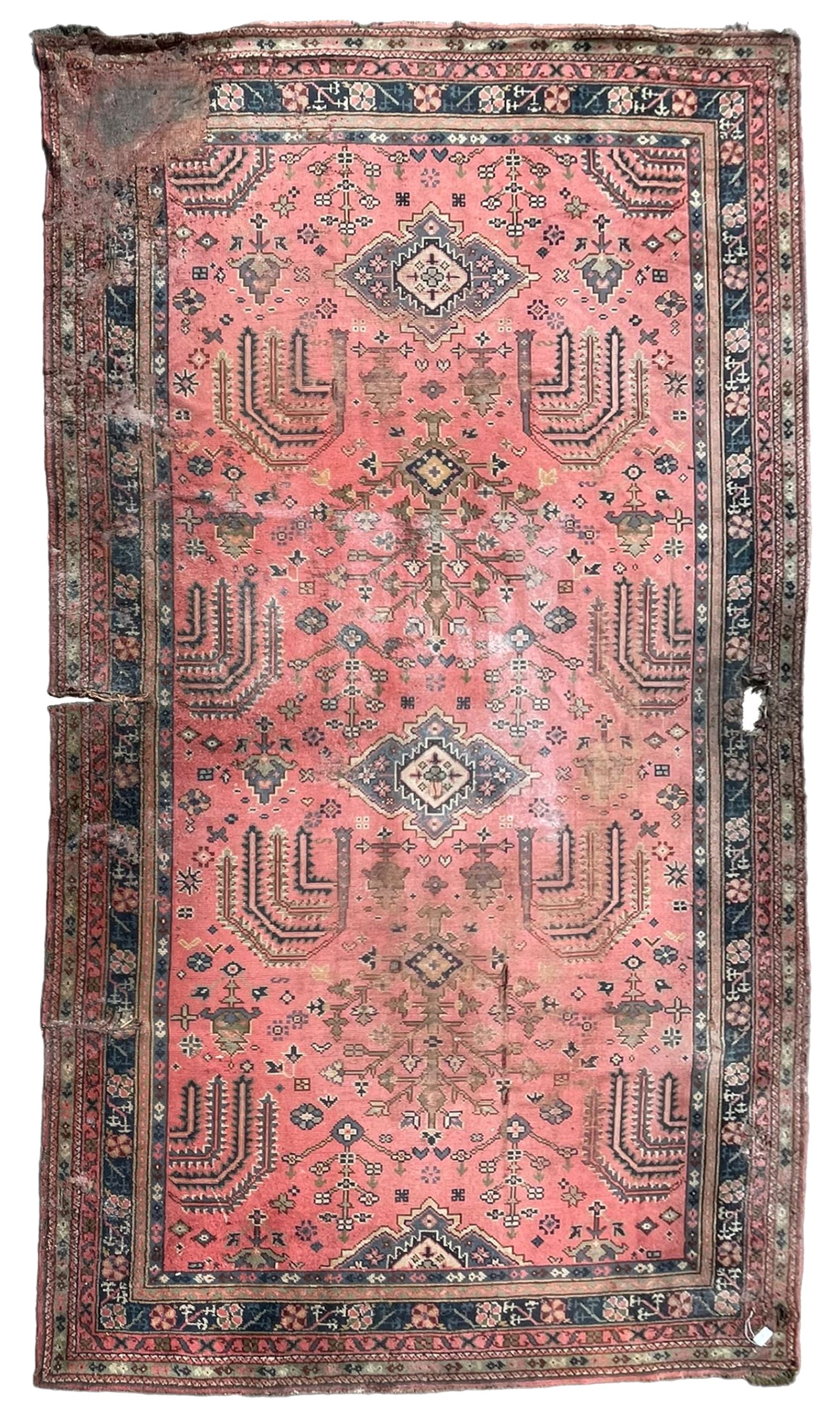 Large early 20th century Turkish red ground carpet