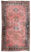 Large early 20th century Turkish red ground carpet